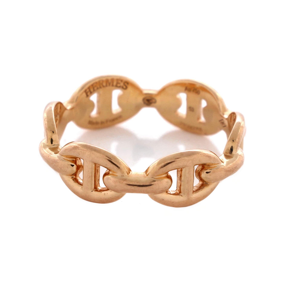 Pre-Owned Hermes Chaine d'Ancre Enchainee Ring