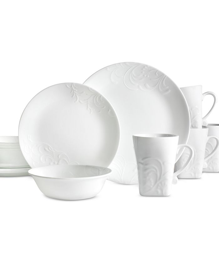 Corelle 42Pc. Boutique Cherish Round Dinnerware Set Macy's