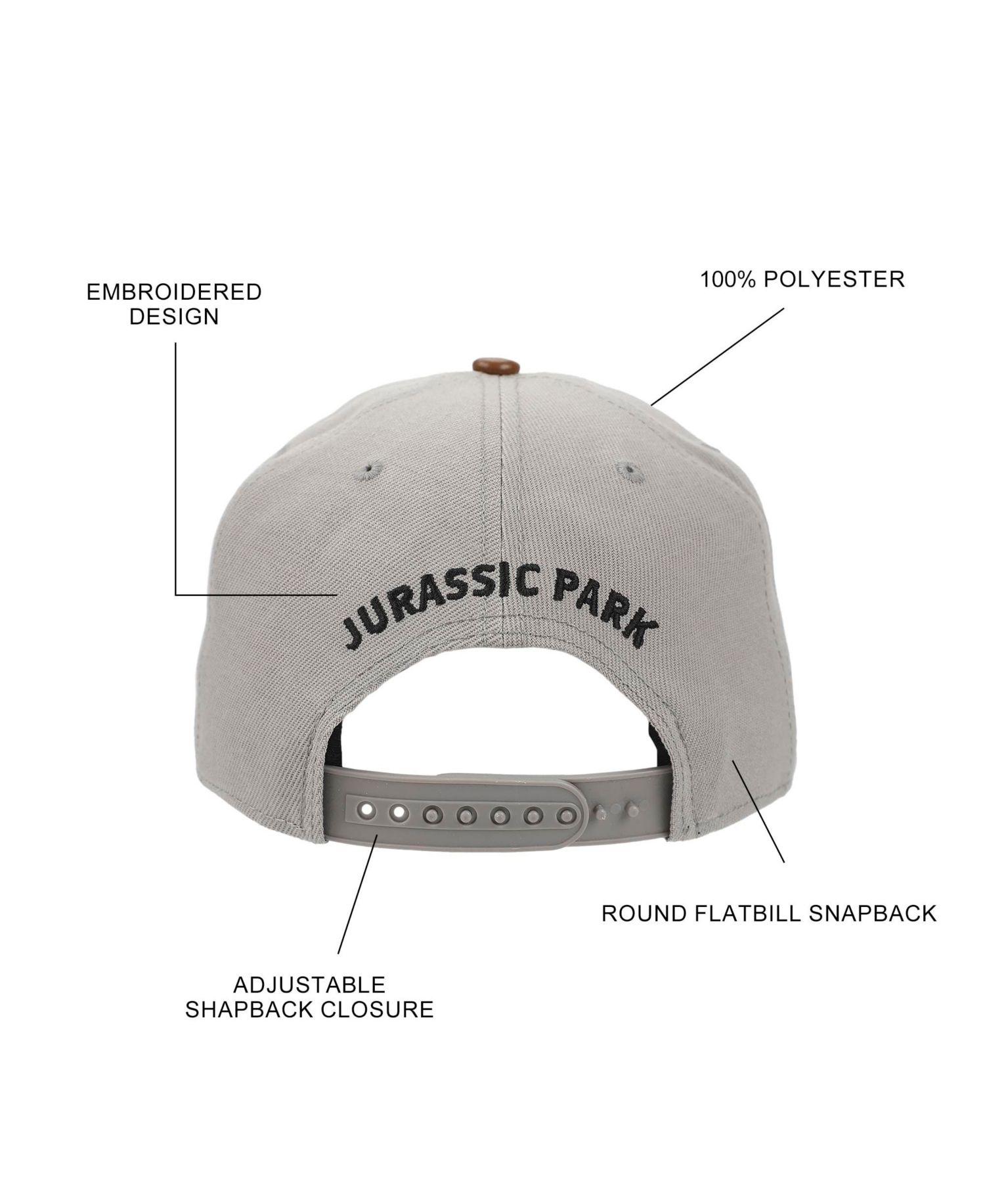 Men's Logo Woven Patch White Snapback Hat