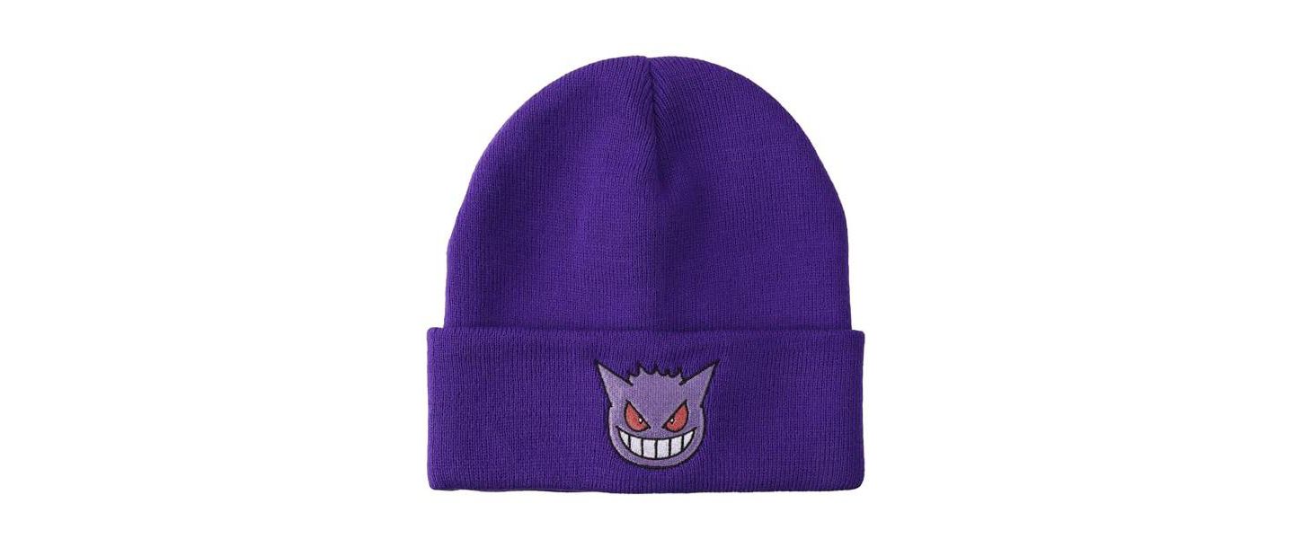 Мужская шапка Pokemon Gengar Face Embroidery Acrylic Knit Standard Cuff, цвет: Фиолетовый — фото 7