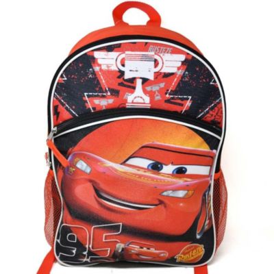 Cars Lightning Mcqueen  Nylon School Backpack for Kids, with a front Pocket