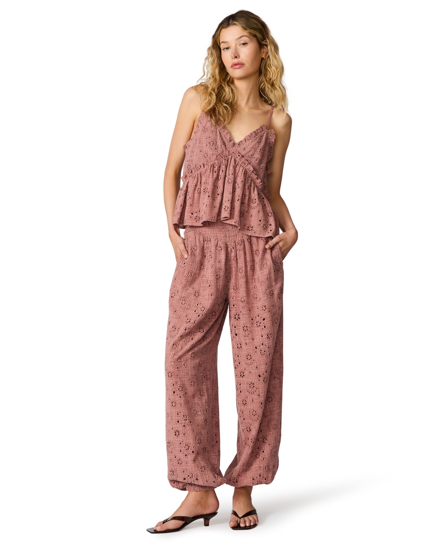 Women's Tillie Eyelet Pull-On Balloon Pants