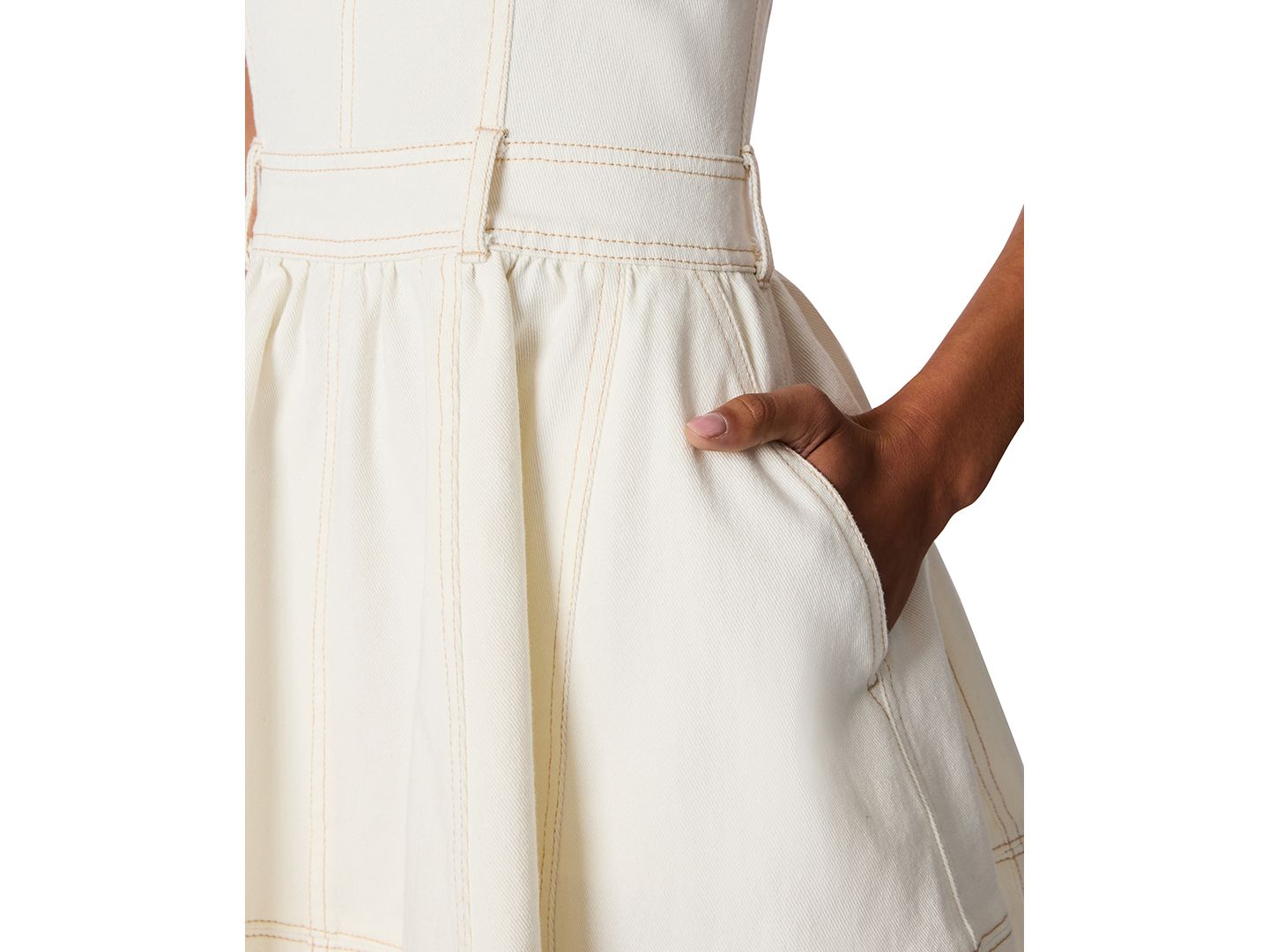 Женское платье Steve Madden Aretha Sleeveless Fit & Flare Mini, цвет: Состаренный — фото 4
