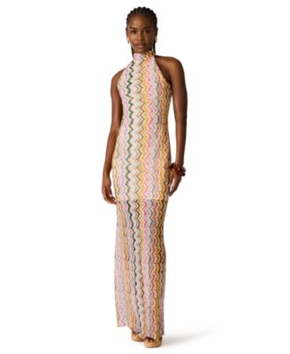 Women's Layra Halter-Neck Bodycon Mesh Dress