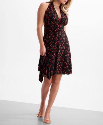 halter y2k dress Y2K Cyber ​​Halter Neck Mini Dress – MAUVSTUDIO®