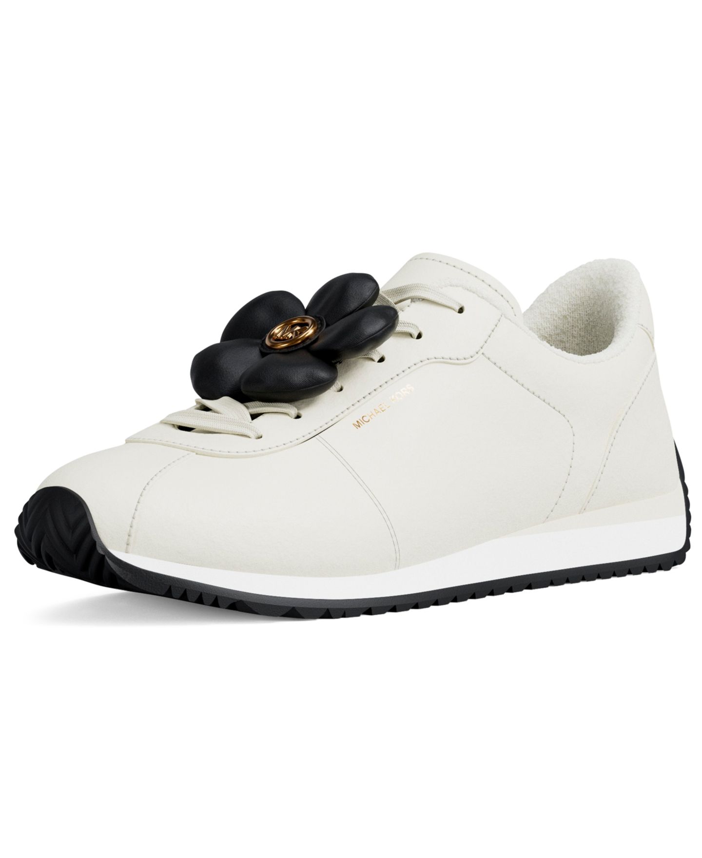 Женские кроссовки Michael Kors Rhodes Trainer Lace-Up, цвет: Яичная скорлупа гладкий — фото 6
