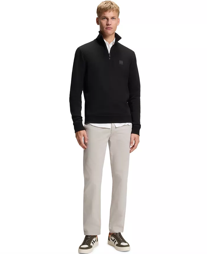 Men's Cotton-Terry Zip-Collar Regular-Fit Sweatshirt - thumbnail 4