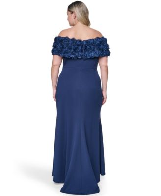 black long sleeve maxi dress formal LONG SLEEVE OFF-SHOULDER MAXI DRESS