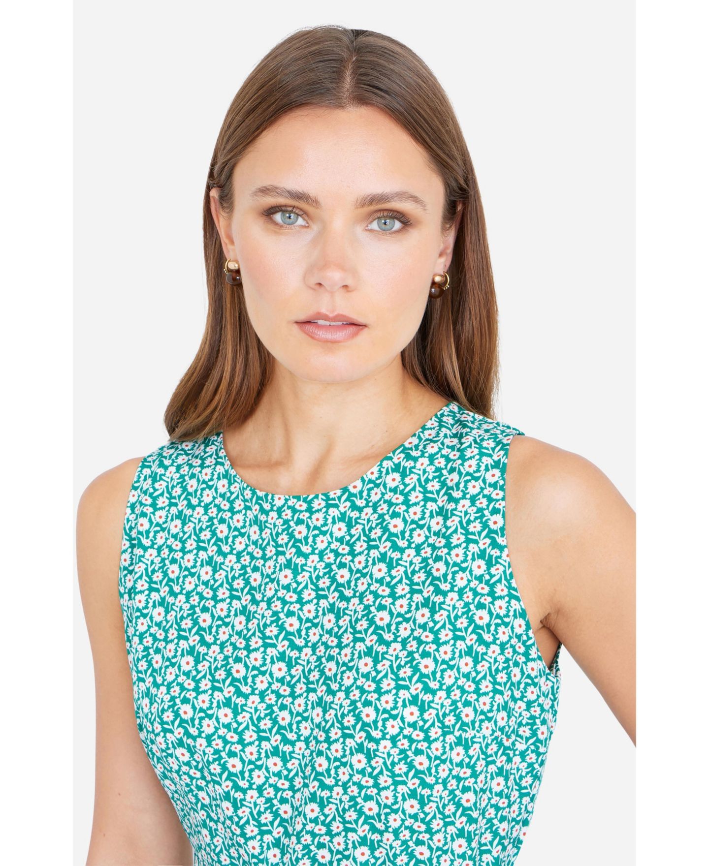 Женский комбинезон Yumi Ditsy Culotte Jumpsuit, цвет: Зелёный — фото 5