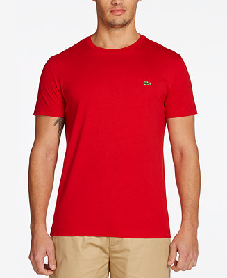 Lacoste Men's Crew-Neck Pima Cotton T-Shirt - T-Shirts - Men - Macy's