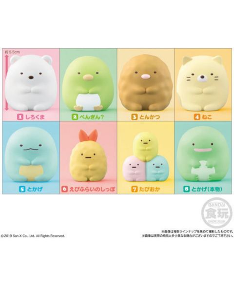 Фигурки Bandai Sumikko Gurashi Friends W1 Collectible 12-Piece Vinyl Figure Display, Ages 18+