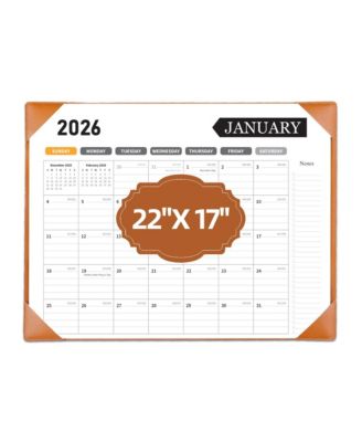 Large Desk Calendar 2026 18 Month Desktop Protecting Pad