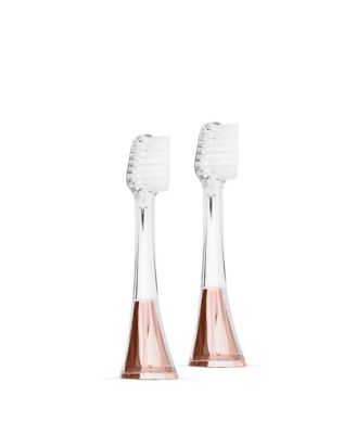 Supersmile Zina45 Sonic Pulse Toothbrush Chrome Replacement Heads 2 pack - Gold