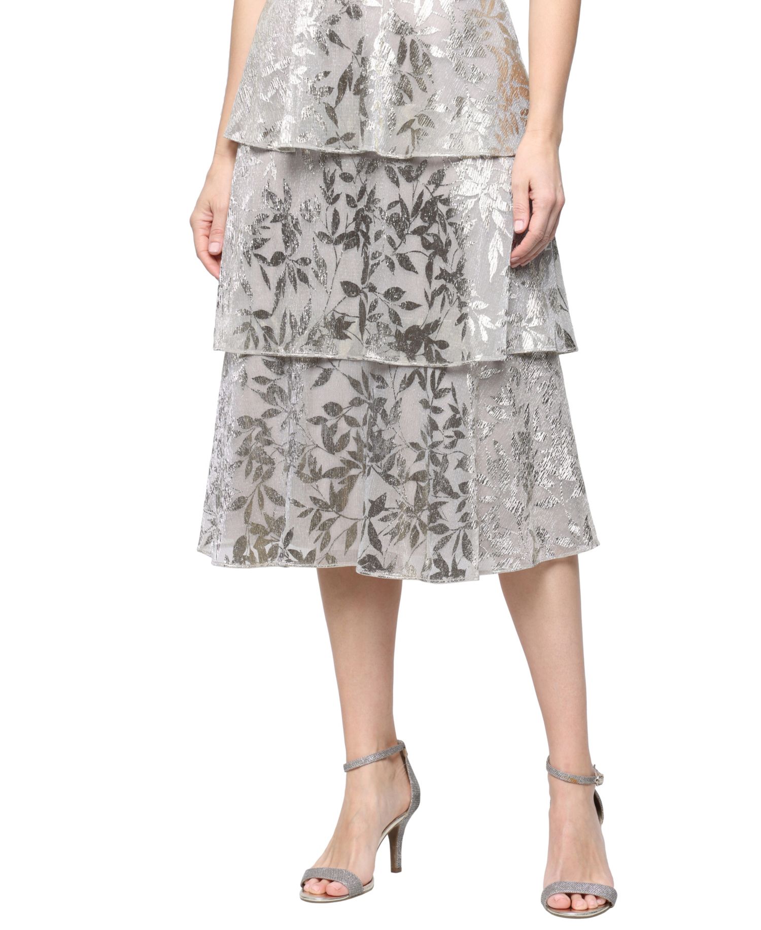 Women's Lurex Short-Sleeve Dress