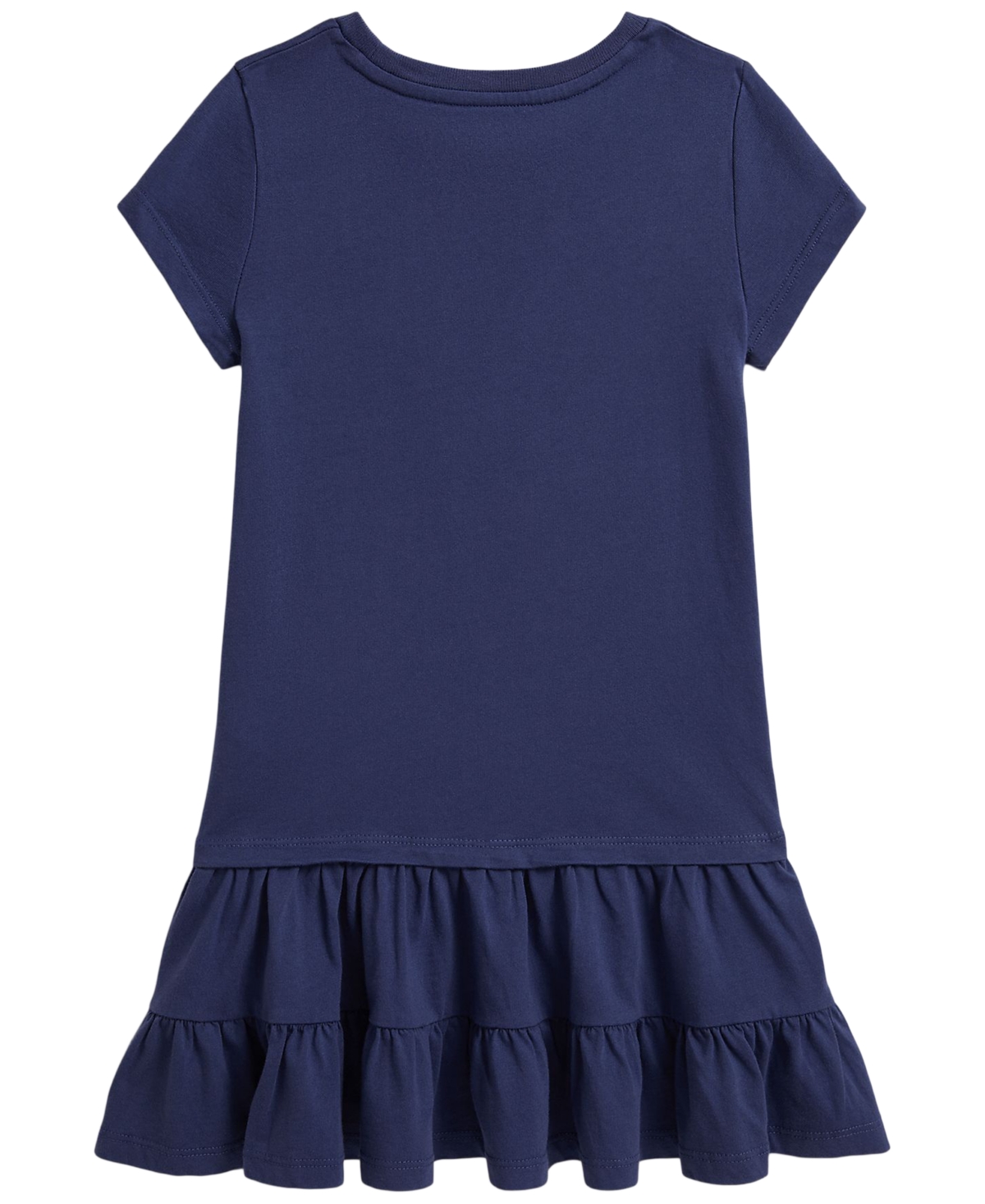 Polo Ralph Lauren Girls' 2T-6X Bear Tiered Short-Sleeve Jersey Dress