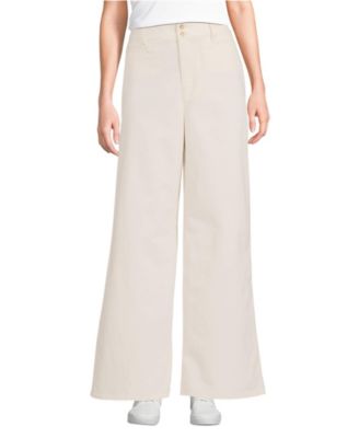 Women's Stretch Canvas High Rise Wide Leg Pants