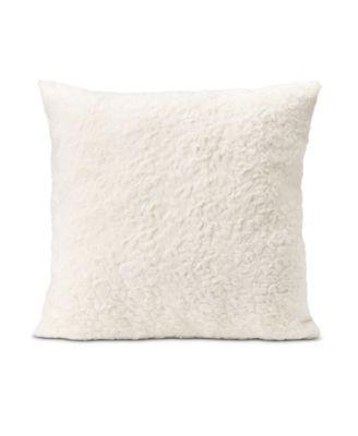 HGTV Curlicue Faux Fur Decorative Pillow, 18" x 18"