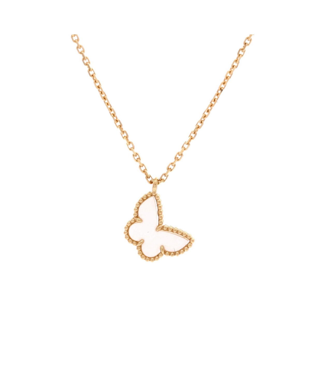 Pre-Owned Van Cleef & Arpels Sweet Alhambra Butterfly Pendant Necklace - 18k yellow gold
