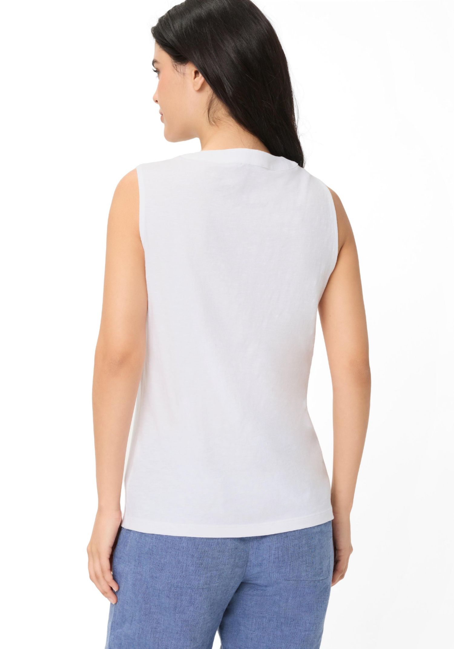Women's Embroidered Sleeveless Shell