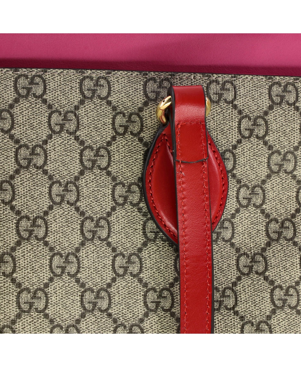 Pre-Owned Gucci Medium Linea A Zip Tote Gg Coated Canvas and Leather