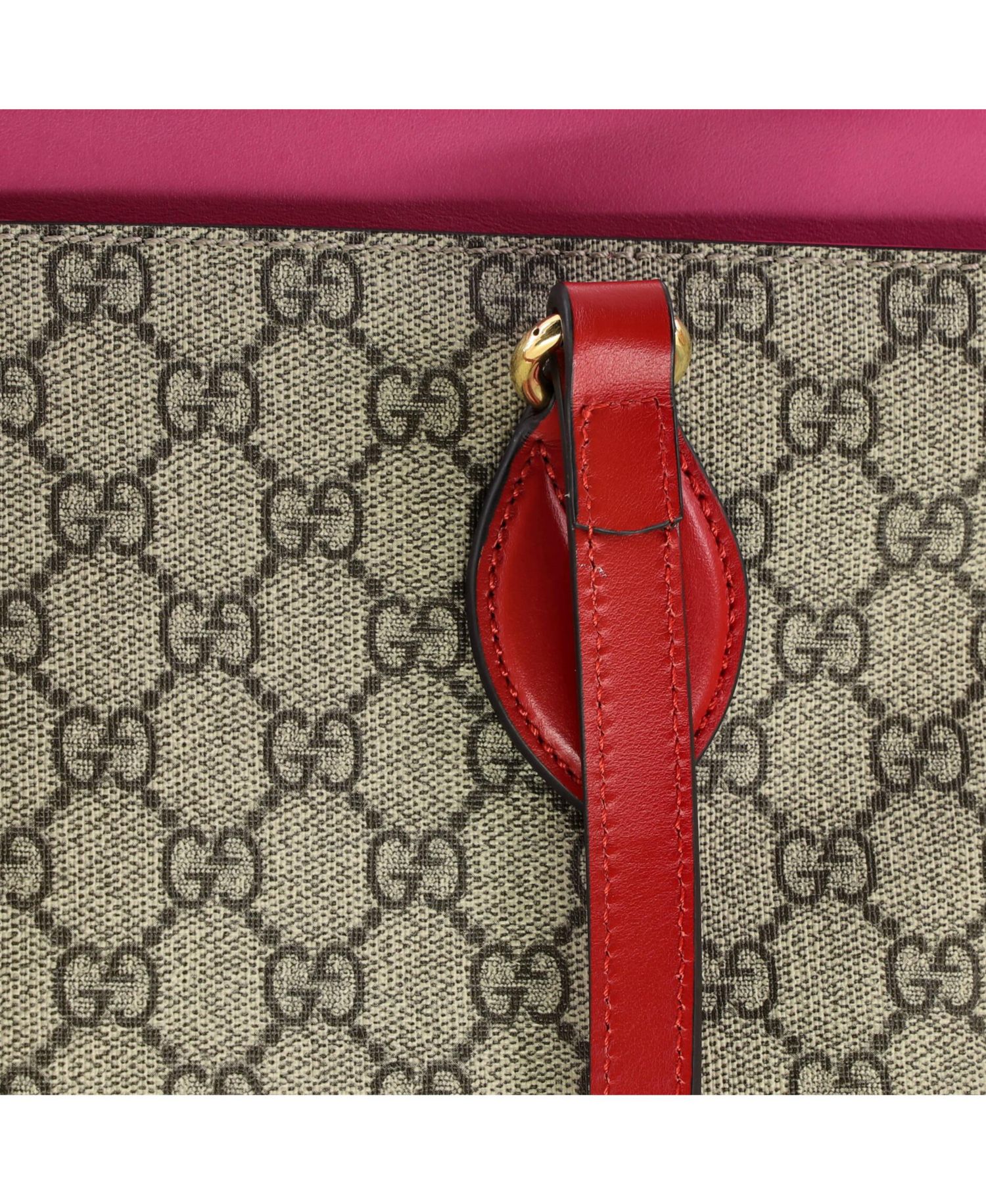 Medium Linea A Zip Tote GG Coated Canvas and Leather