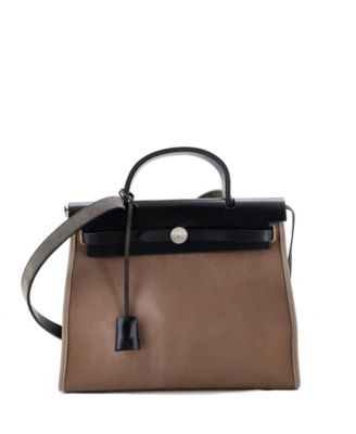 31 Herbag Zip Leather and Toile