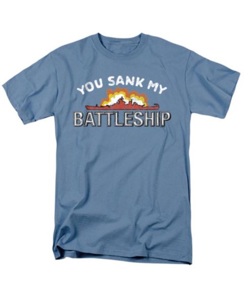 Мужская футболка Hasbro+ Battleship You Sank My Battleship, цвет: Синий