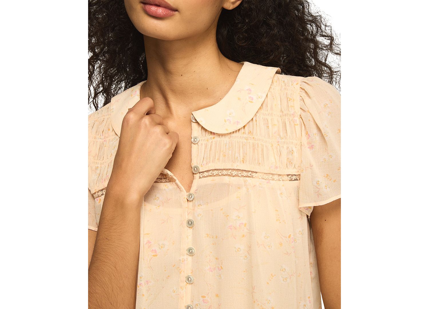 Women's Peter Pan Collar Swing Top