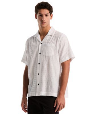 Men's Seersucker Camp Shirt
