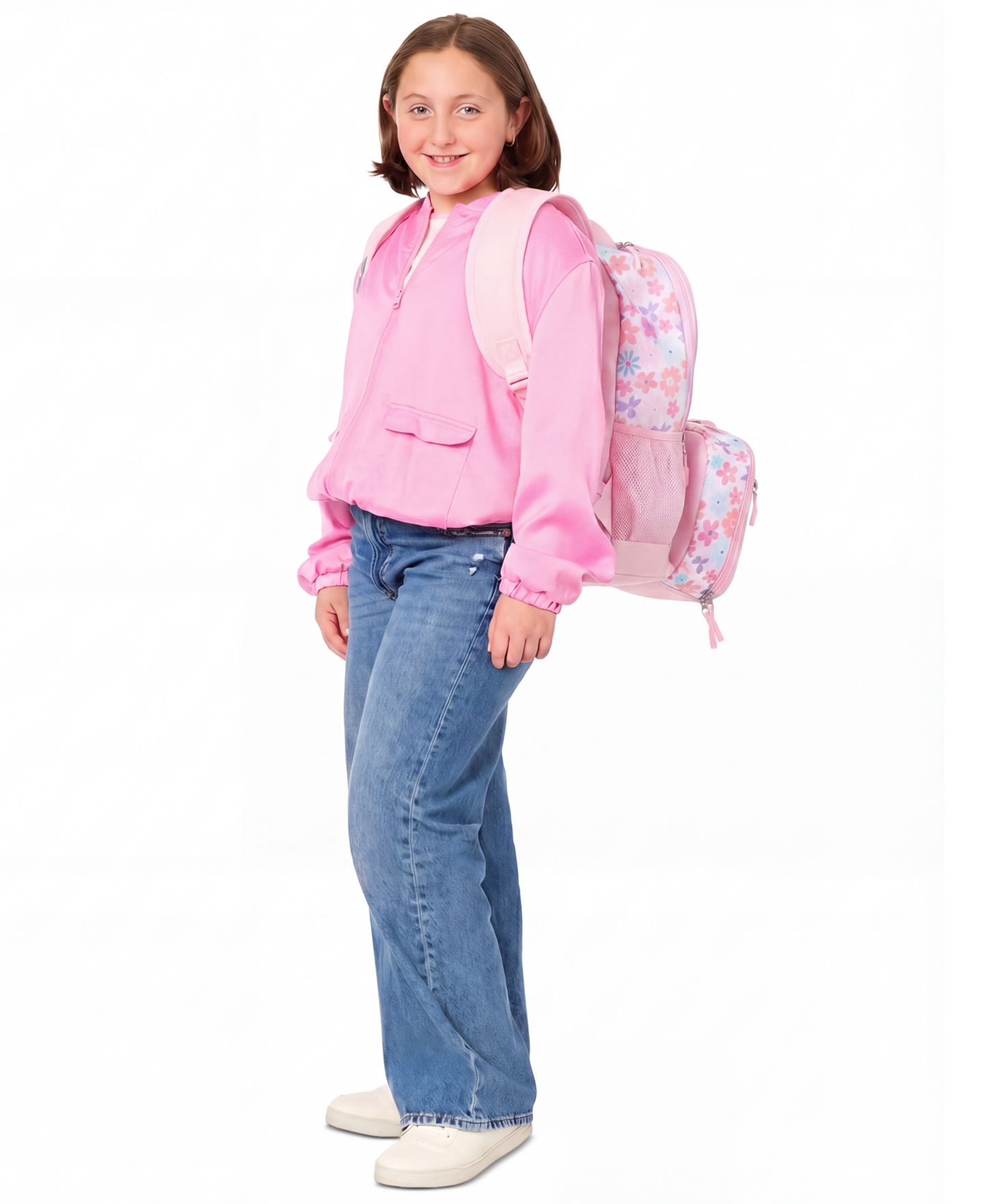 Сумки Rainbow Sugar Floral Backpack and Lunch Box, 2-Piece Set для девочек, цвет: Розовый — фото 8