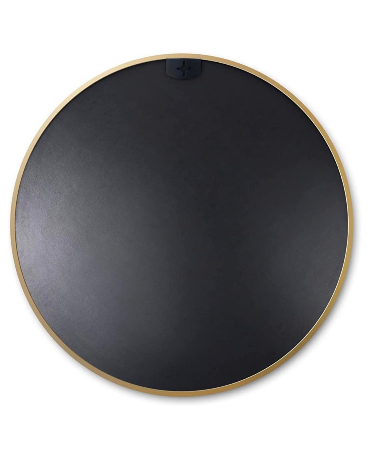 Rainsken Round Bathroom Mirror, 24 Inch Wall Mounted Shatterproof Hd Glass Mirror with Metal Frame for Bathroom