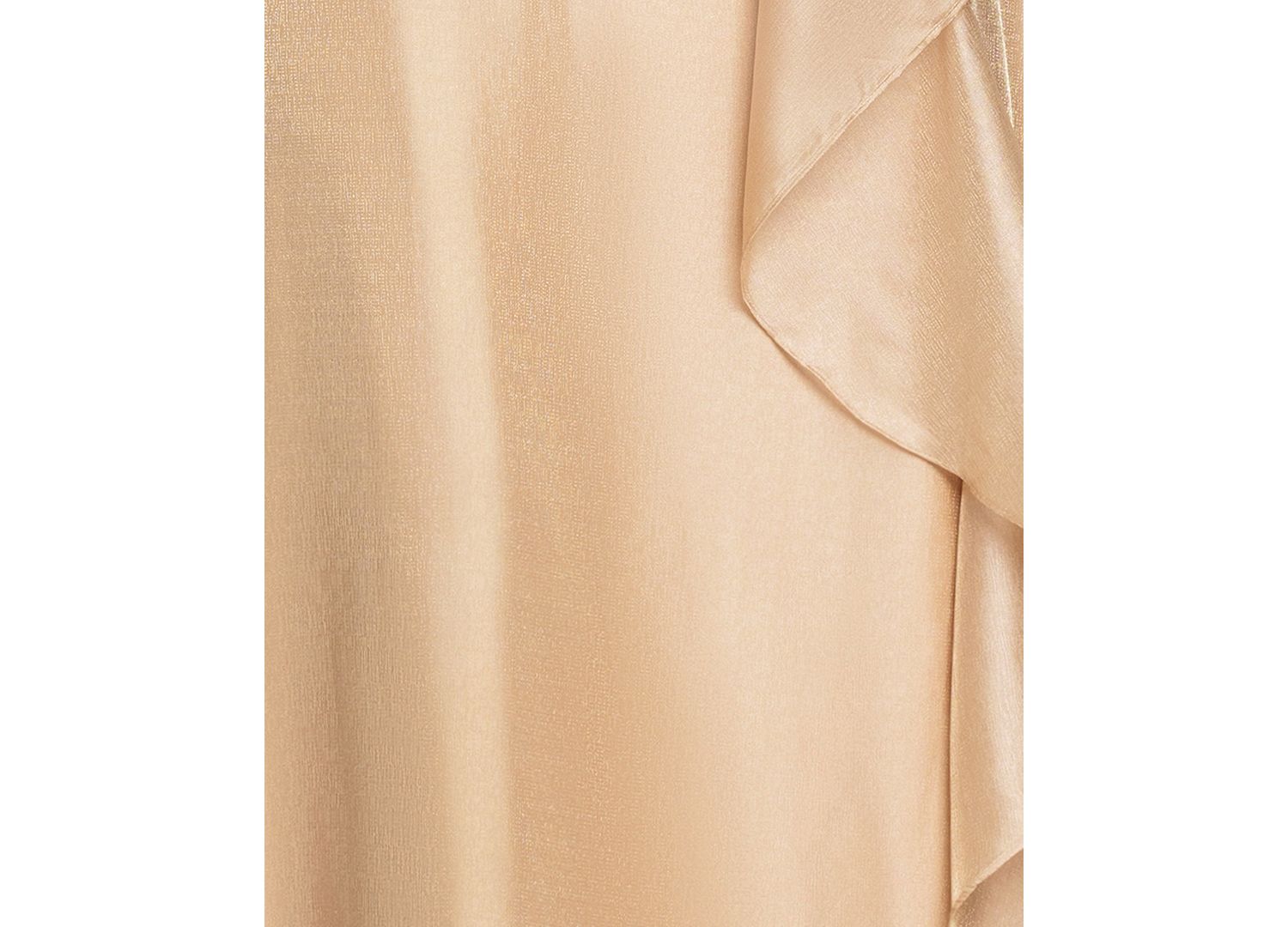 Plus Size V-Neck Jacquard Ruffle Gown