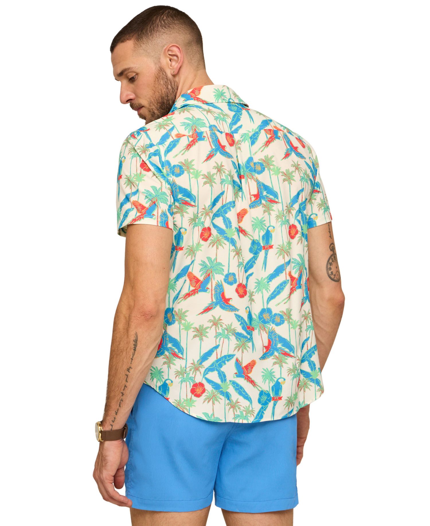 Men's Flock Party Short-Sleeve Shirt