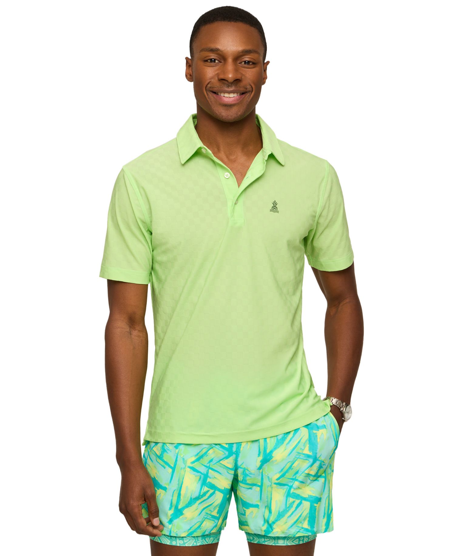 Men's Vanna Textured Performance Polo Shirt