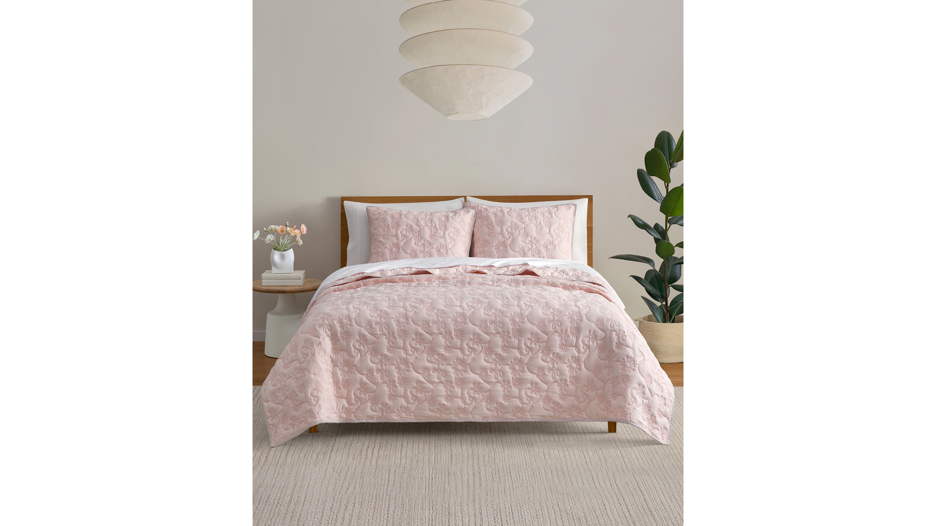 Ugg Botanical Pattern 2-Pc. Quilt Set, Twin/Twin Xl