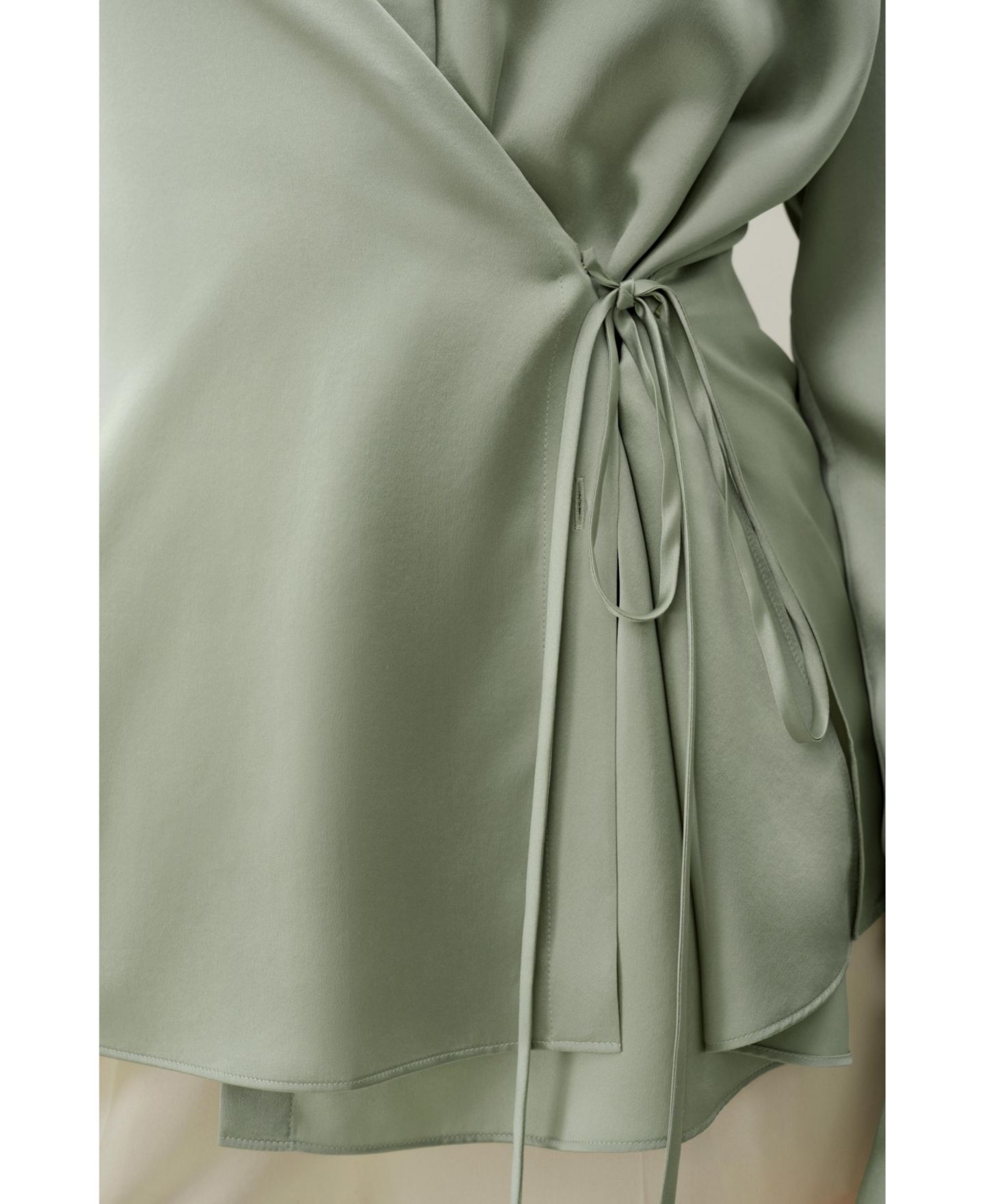 Женская рубашка LILYSILK Convertible Silk Charmeuse, цвет: Бледный бирюзовый — фото 6
