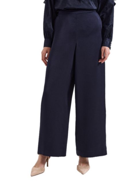 Женские брюки Phase Eight Beccy Satin, цвет: Тёмный синий