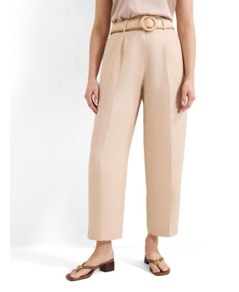 Женские брюки Phase Eight Elena Linen, цвет: Нейтральный