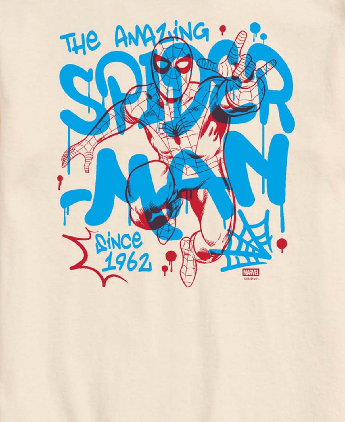 Airwaves Men's Spiderman Street Short-Sleeve Graphic T-Shirt