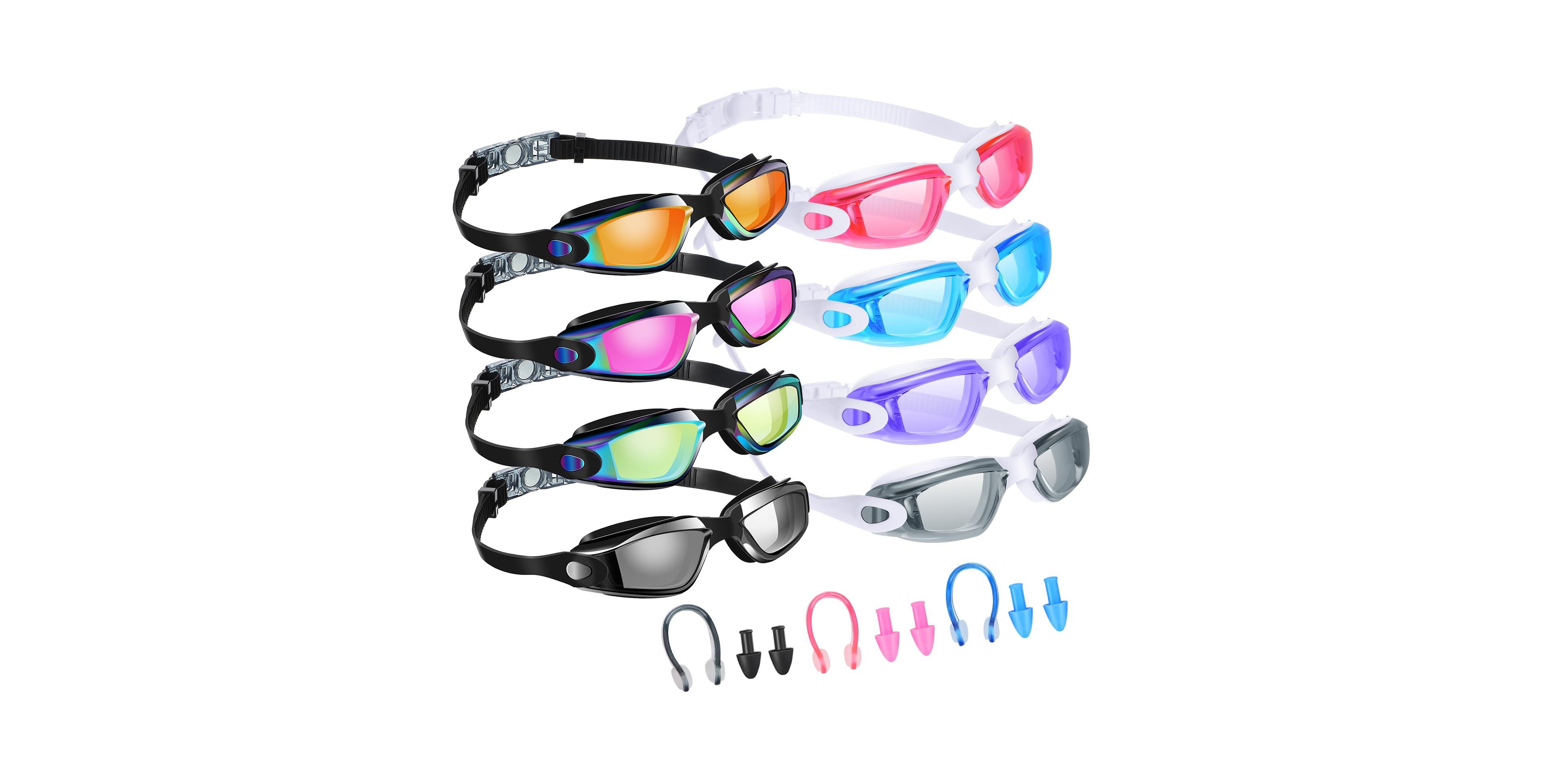 Gnuadz 8pieces Swim Goggles Anti Fog Silicone Ear Plug Nose Clip