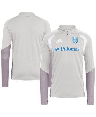 Men's Silver San Diego FC 2026 Tiro Competition Quarter-Zip Training Sweatshirt