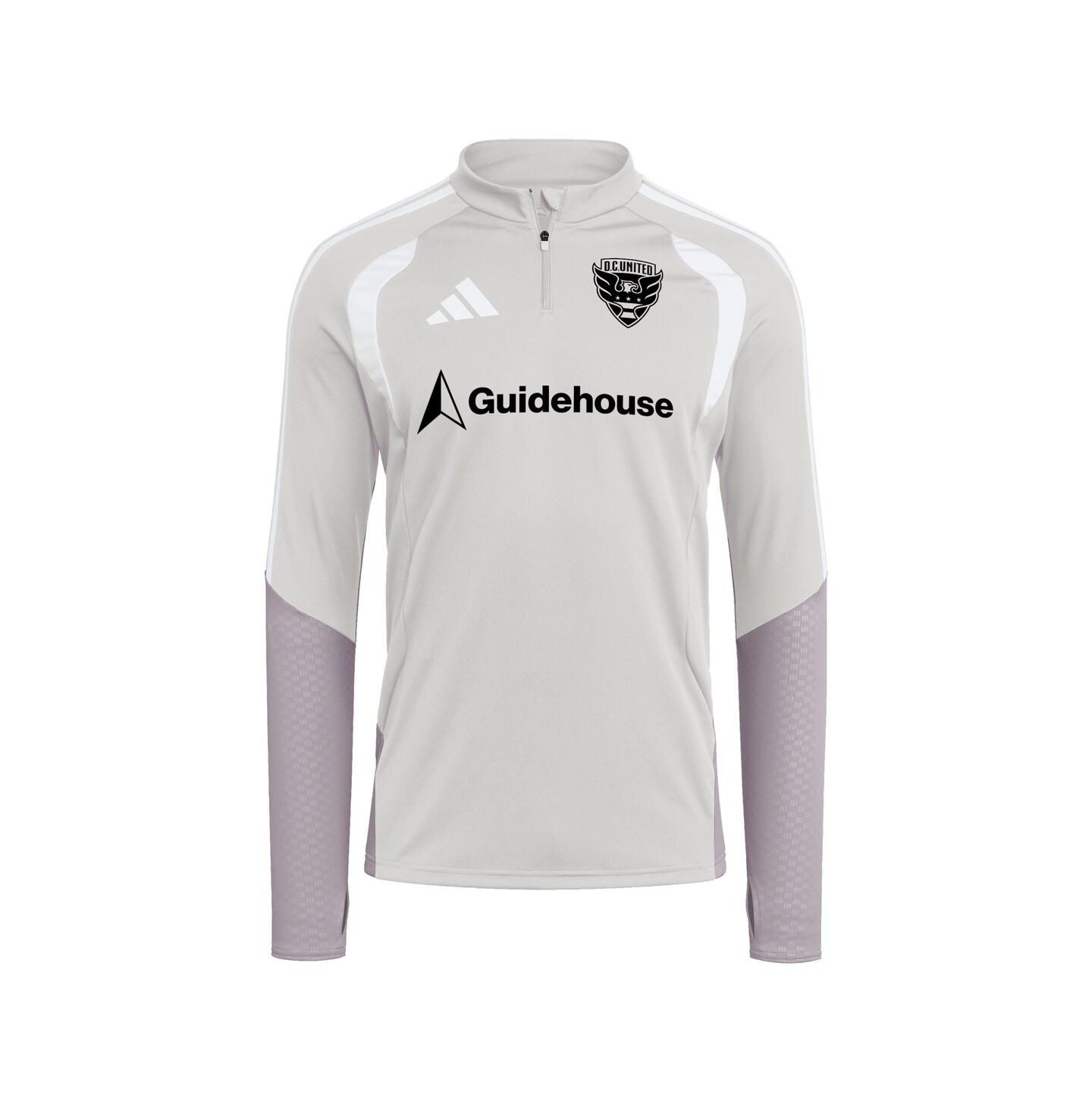 Мужская толстовка adidas Silver D.C. United 2026 Tiro Competition Quarter-Zip Training — фото 2