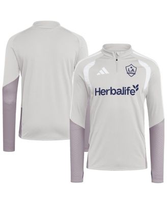 Men's Silver LA Galaxy 2026 Tiro Competition Quarter-Zip Training Sweatshirt