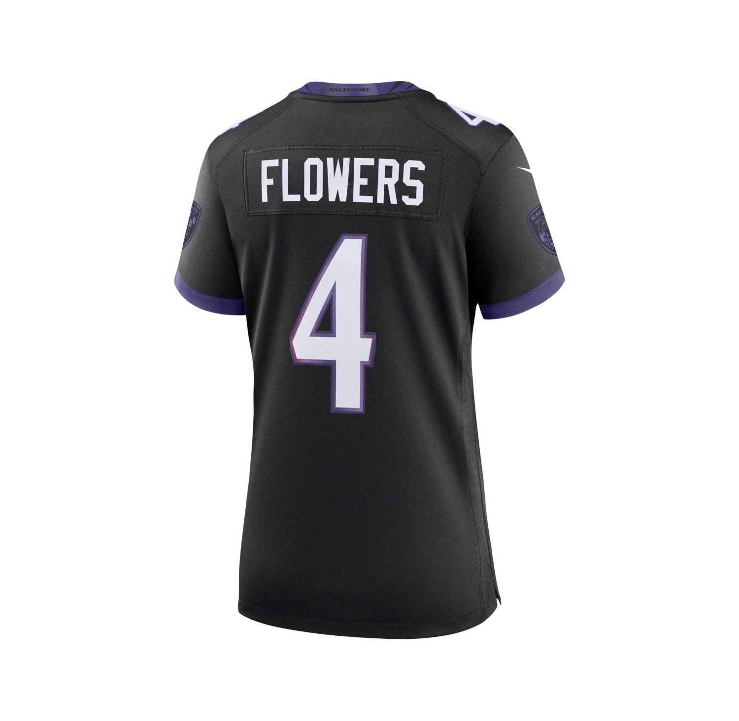 Women's Zay Flowers Black Baltimore Ravens Alternate Game Jersey