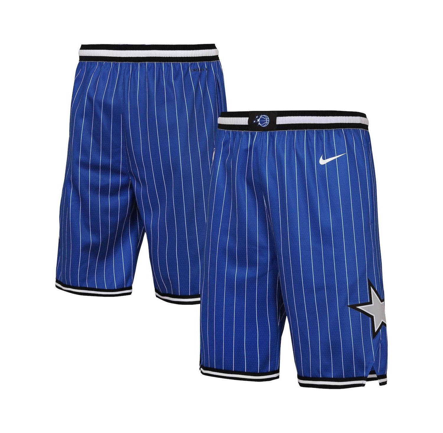 Big Boys and Girls Royal Orlando Magic Icon Edition Swingman Shorts