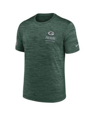 Men's Green  Bay Packers Sideline Double Covered Dri-FIT Velocity T-Shirt