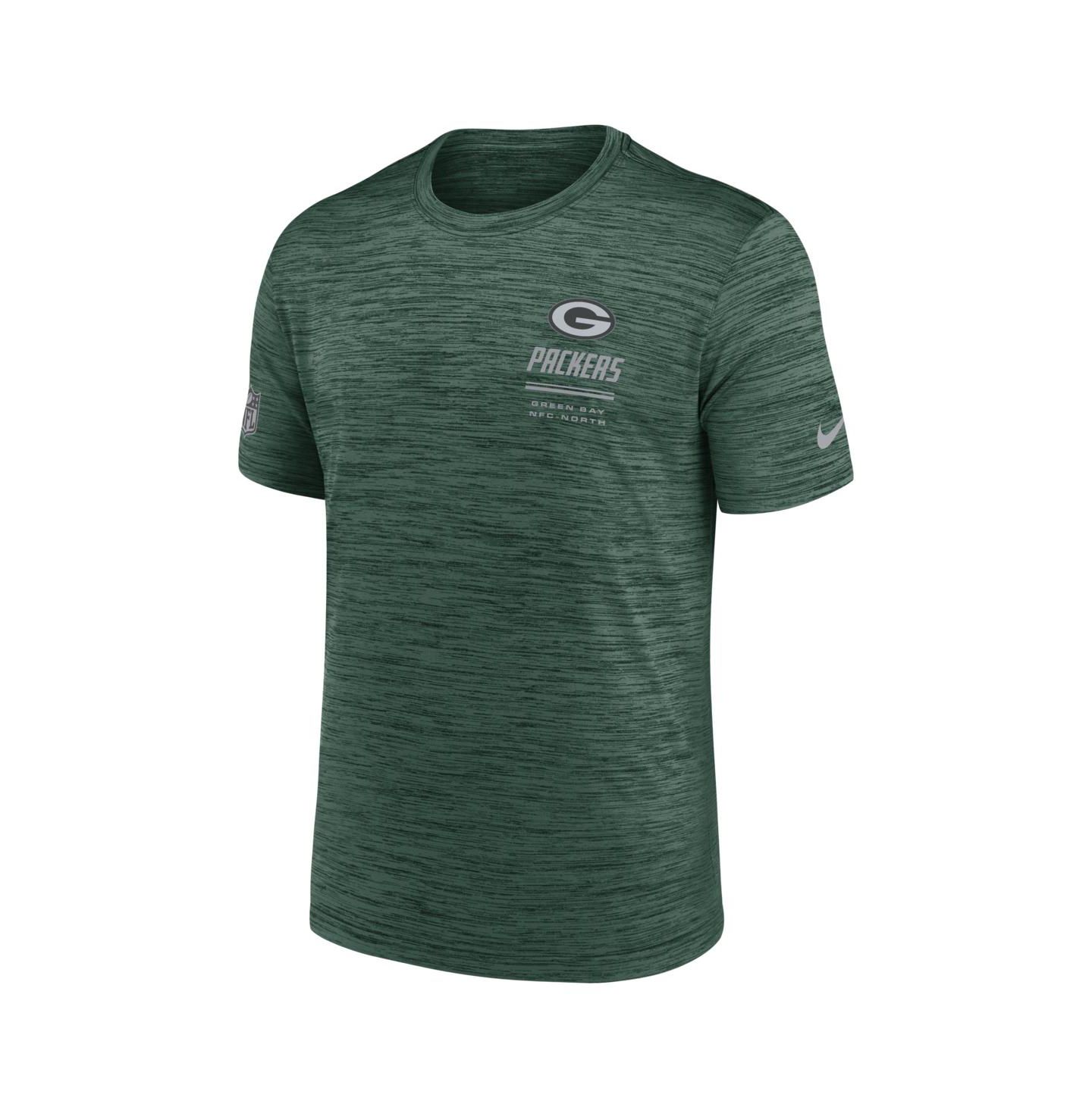 Мужская футболка Nike Green Bay Packers Sideline Double Covered Dri-FIT Velocity — фото 1