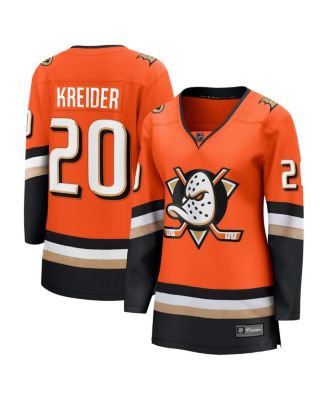 Women's Chris Kreider Orange Anaheim Ducks Home Breakaway Player Jersey