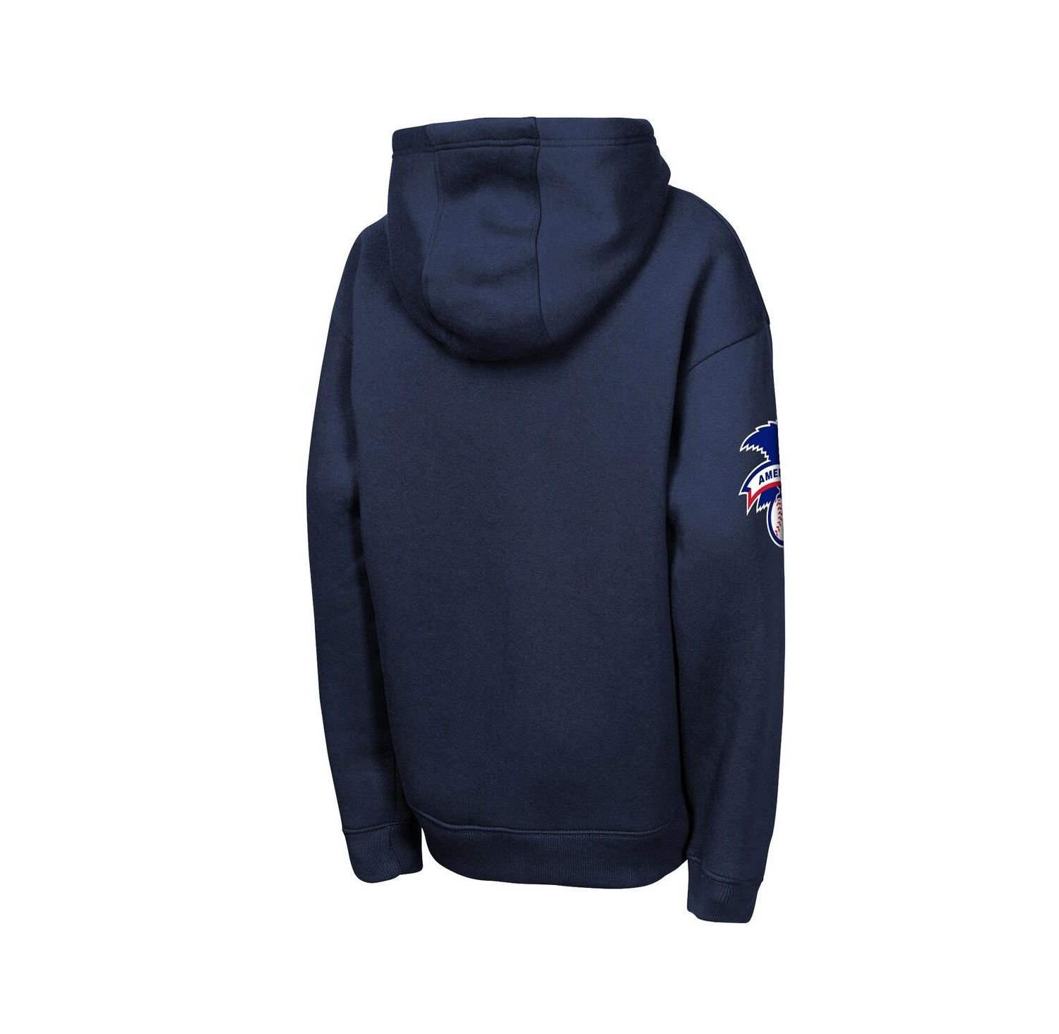 Big Boys and Girls Navy New York Yankees Premium Sweep Fleece Hoodie