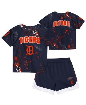 Toddler 2-Piece Navy Detroit Tigers Pinch Hitter T-Shirt and Shorts Set